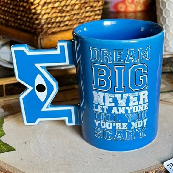 MONSTERS UNIVERSITY LIMITED EDITION 3D BLUE MUG VHTF RARE! DISNEY PIXAR HTF - Picture 1 of 12